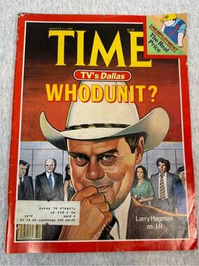 TIME Magazine August 11, 1980 - “Dallas: Whodunit?” Cover Issue